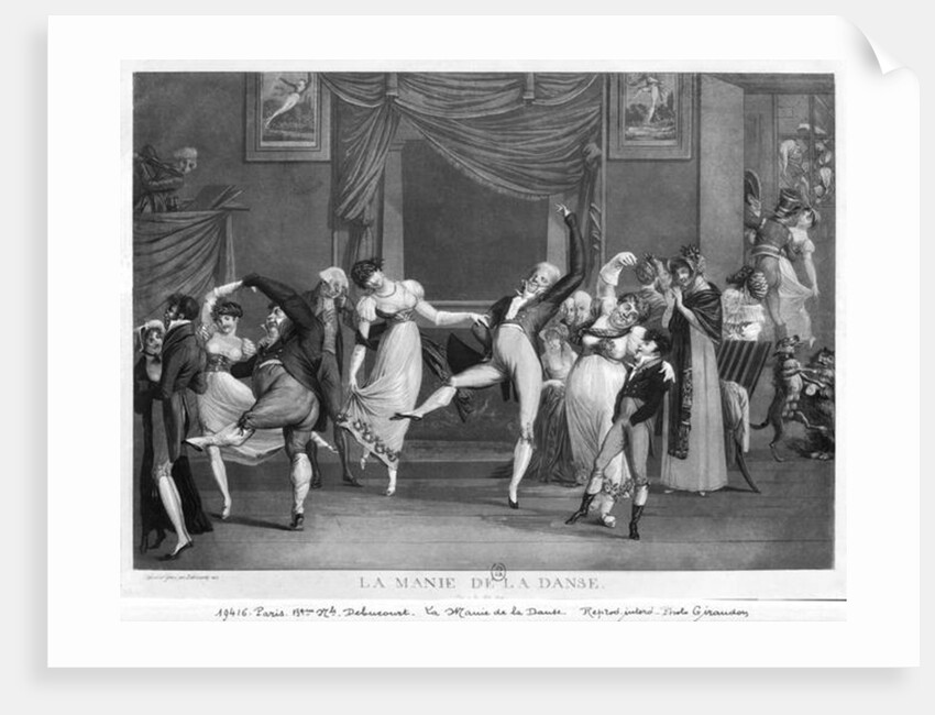 Dance mania, 1809 by Philibert Louis Debucourt
