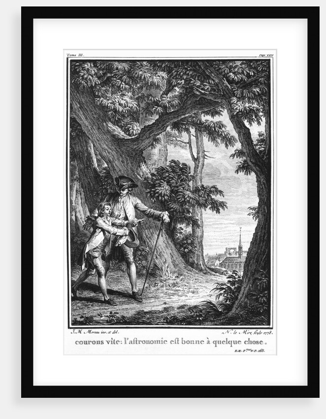 Illustration from 'L'Emile' by Jean-Jacques Rousseau engraved by Noel Le Mire published in 1778 by Jean Michel the Younger Moreau