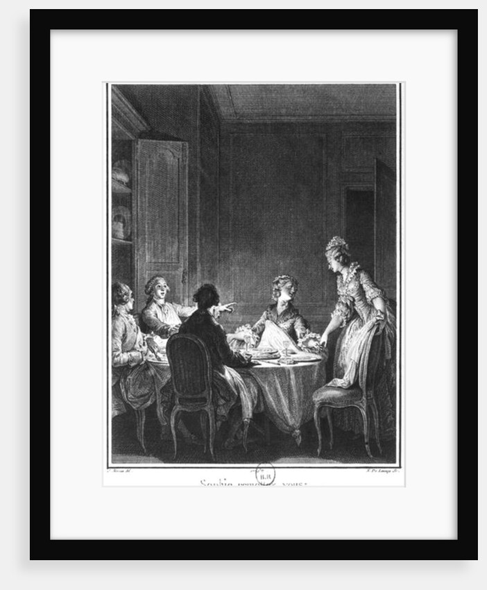 Illustration from 'L'Emile' by Jean-Jacques Rousseau engraved by Nicolas Delaunay published in 1779 by Jean Michel the Younger Moreau