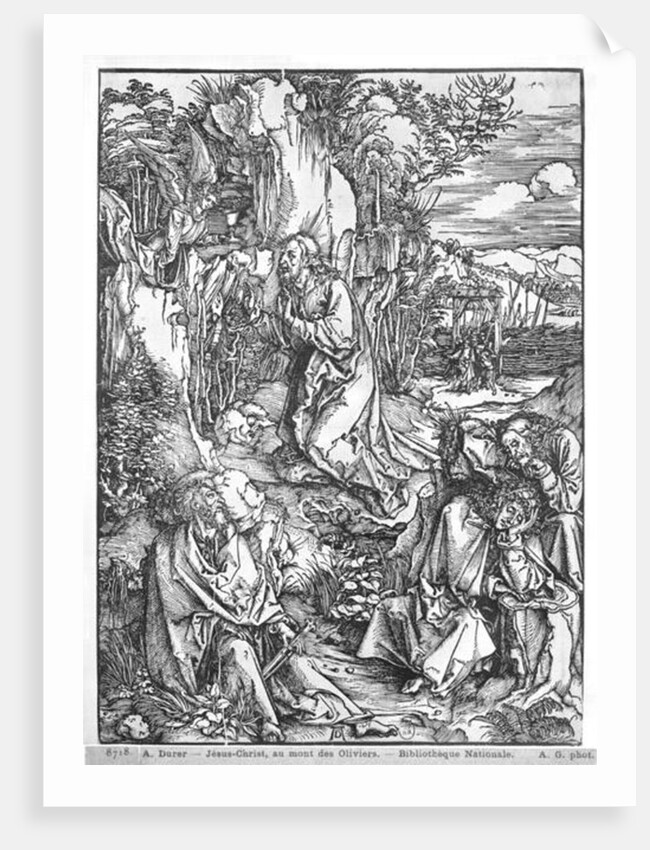 Jesus Christ on the Mount of Olives by Albrecht Dürer or Duerer