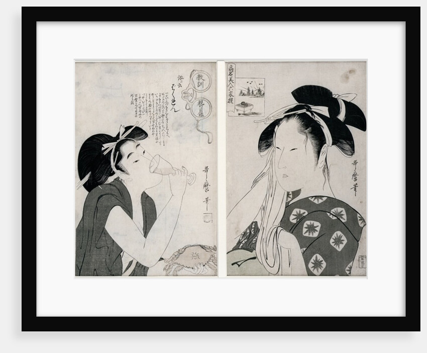 An impertinent woman by Kitagawa Utamaro