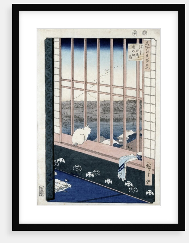 Asakusa Rice Fields during the festival of the Cock from the series 'Meisho Edo Hyakkei' 1861 by Ando or Utagawa Hiroshige