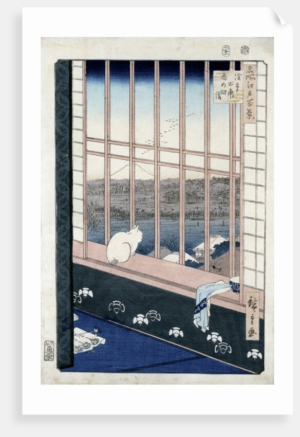 Asakusa Rice Fields during the festival of the Cock from the series 'Meisho Edo Hyakkei' 1861 by Ando or Utagawa Hiroshige