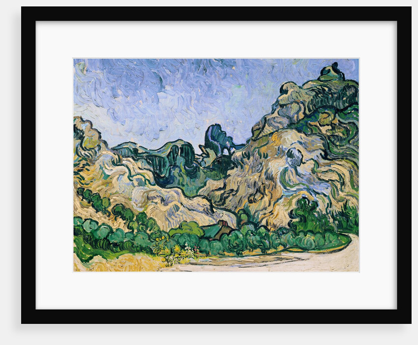 Mountains at Saint-Rémy, 1889 by Vincent van Gogh