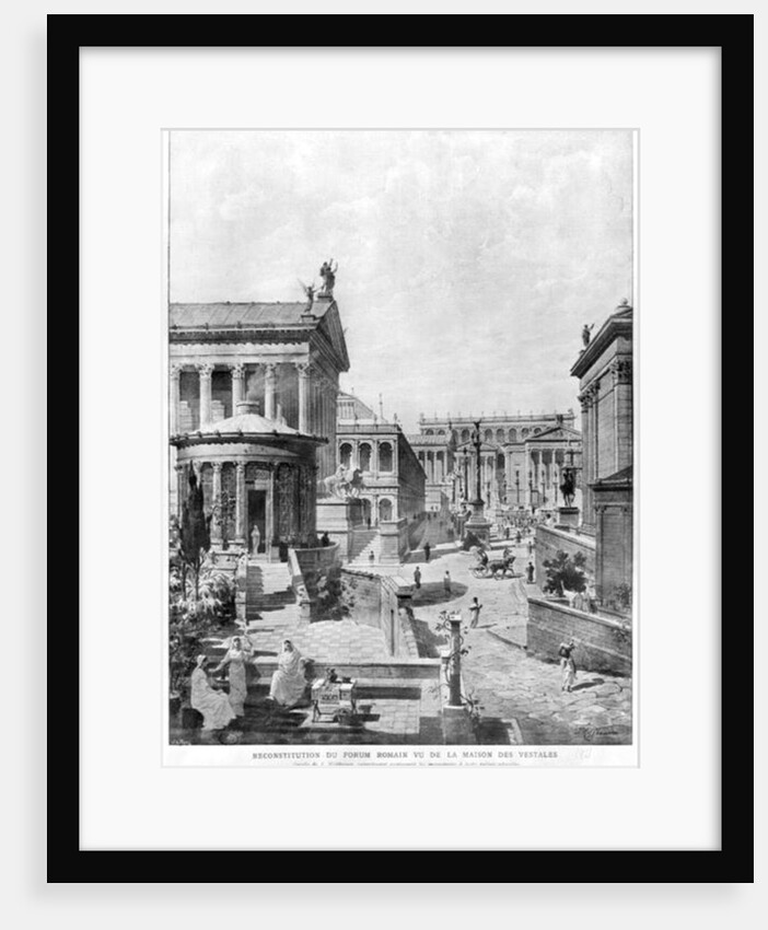 The Roman Forum of Antiquity, 1914 by Theodor Josef Hubert Hoffbauer