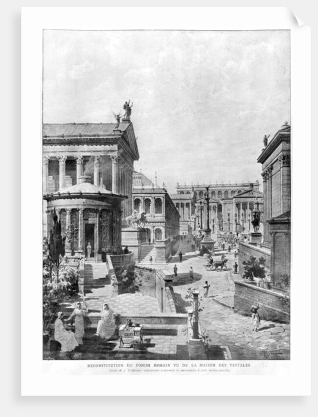 The Roman Forum of Antiquity, 1914 by Theodor Josef Hubert Hoffbauer