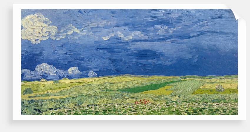 Wheatfields under thunderclouds, 1890 by Vincent van Gogh