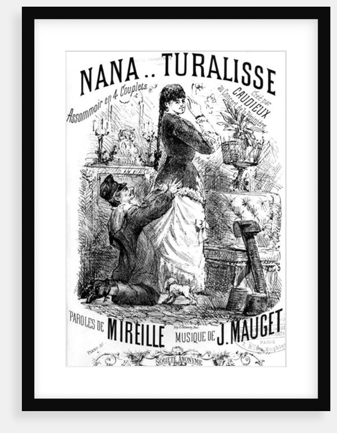 Front cover of a score sheet for the song 'Nana..turalisse' by French School