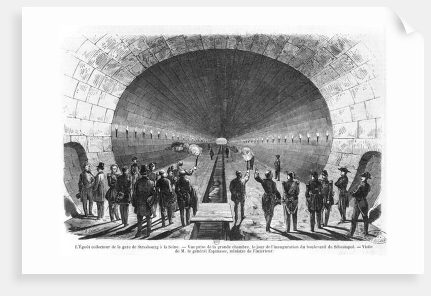 Main sewer from the Strasbourg Station to the Seine by Henry Augustin Valentin