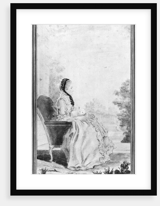Portrait of Madame du Deffand, 1760 by Louis Carrogis Carmontelle