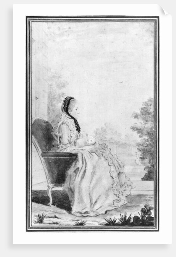 Portrait of Madame du Deffand, 1760 by Louis Carrogis Carmontelle