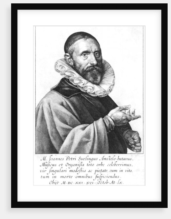 Portrait of Jan Pieterszoon Sweelinck, 1624 by Jan Harmensz Muller
