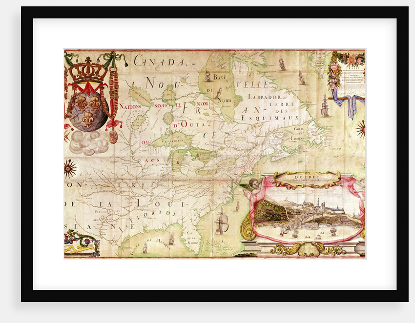 Map of Canada by Jean Baptiste Louis Franquelin