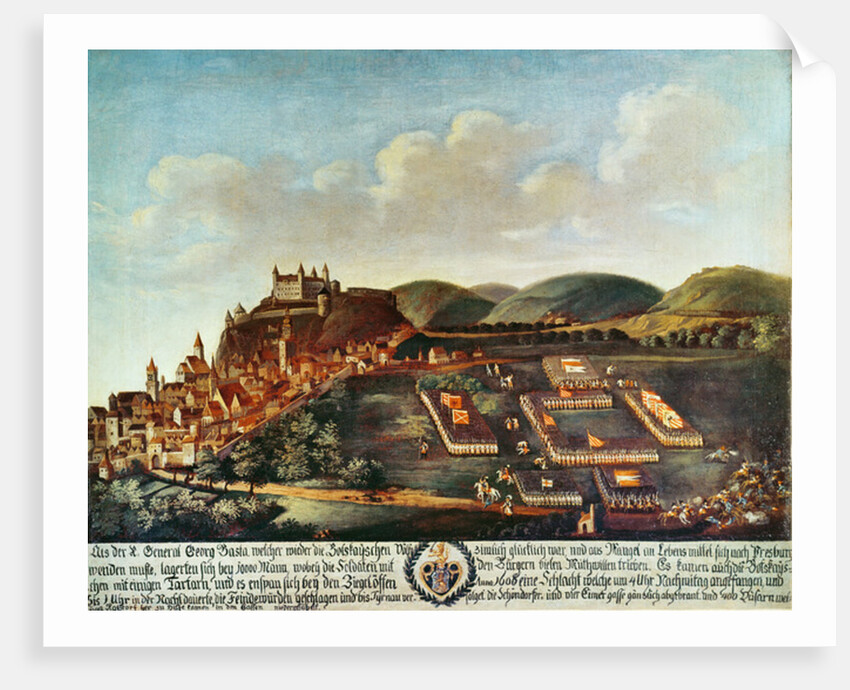 Arrival of the troops of General Georg Basta before Pressburg, 1606 by Anonymous