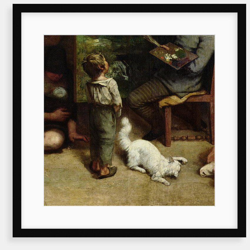 The Studio of the Painter, a Real Allegory, 1855 by Gustave Courbet