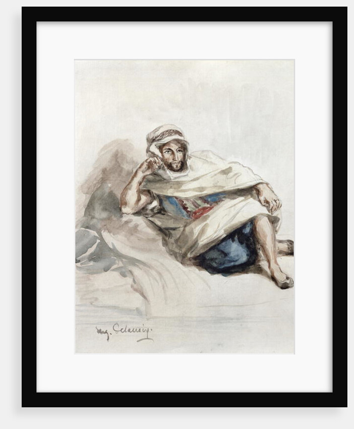 Seated Arab by Ferdinand Victor Eugene Delacroix