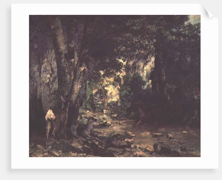 The Return of the Deer to the Stream at Plaisir-Fontaine, 1866 by Gustave Courbet
