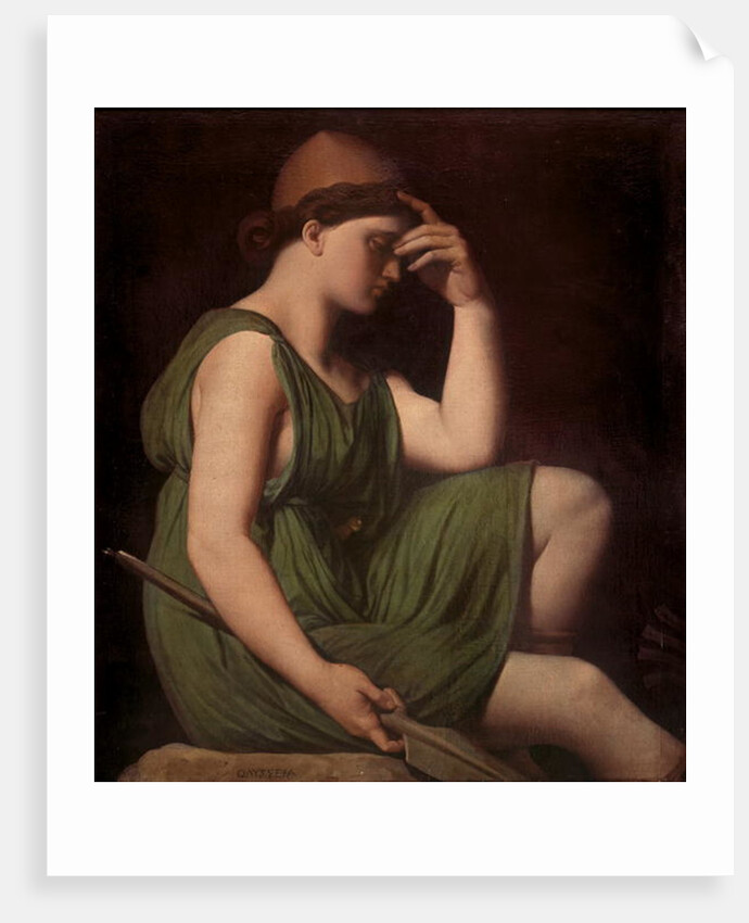 Odysseus, study for the Apotheosis of Homer, c.1850 by Jean Auguste Dominique Ingres