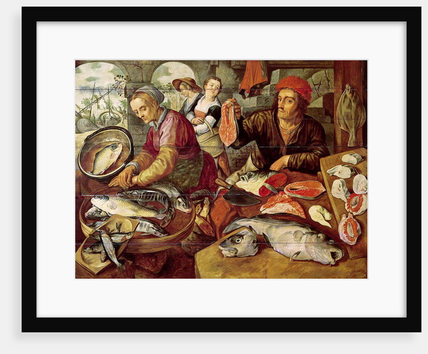 The Fish Market by Joachim Bueckelaer