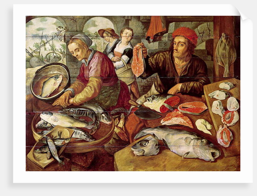 The Fish Market by Joachim Bueckelaer