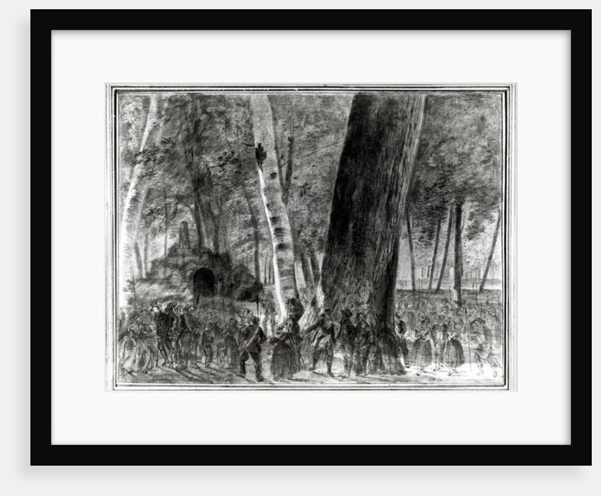 The Body of Jean Paul Marat in the Garden of the Club des Cordeliers by Claude-Noel Thevenin