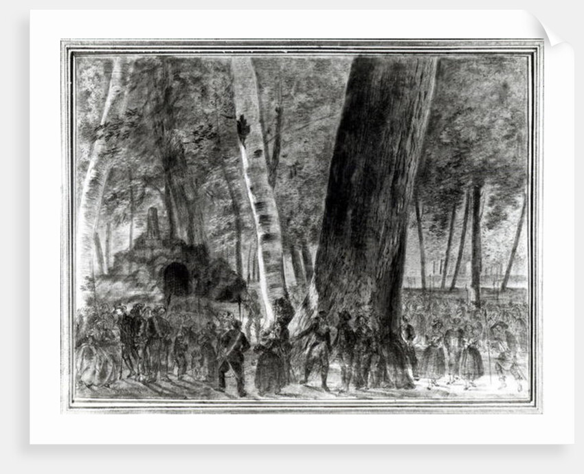 The Body of Jean Paul Marat in the Garden of the Club des Cordeliers by Claude-Noel Thevenin