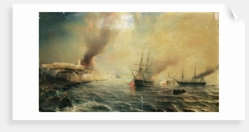 Bombardment of Sale, 26th November 1851, 1855 by Jean Antoine Theodore Gudin