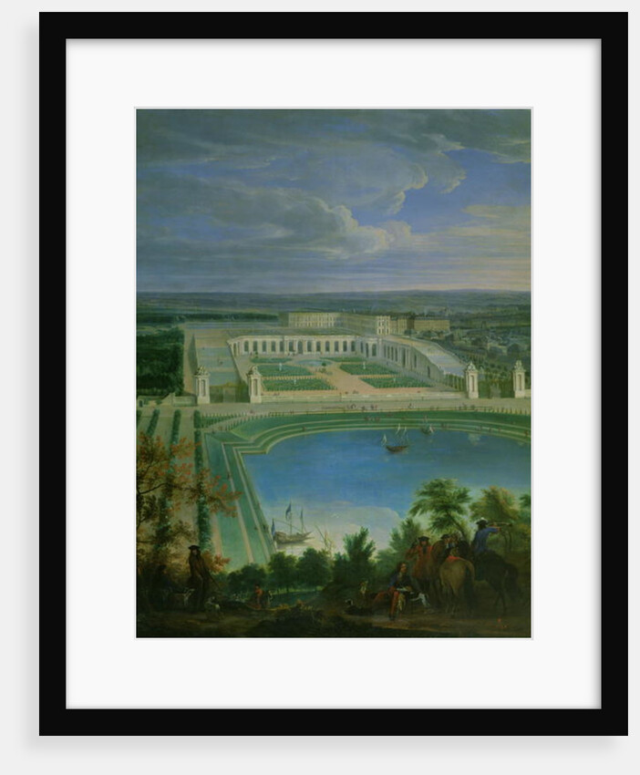 The Orangery and the Chateau at Versailles, 1696 by Jean-Baptiste Martin