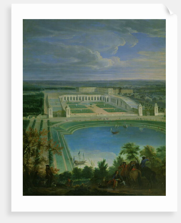The Orangery and the Chateau at Versailles, 1696 by Jean-Baptiste Martin