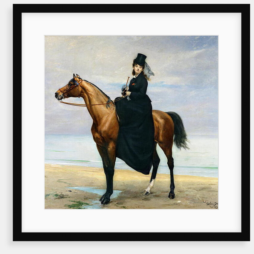 Equestrian Portrait of Mademoiselle Croizette, 1873 by Charles Emile Auguste Carolus-Duran