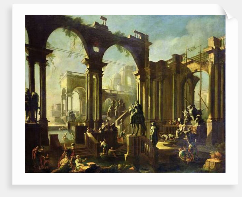 Ruins of the Baths of Caracalla by Giovanni Ghisolfi