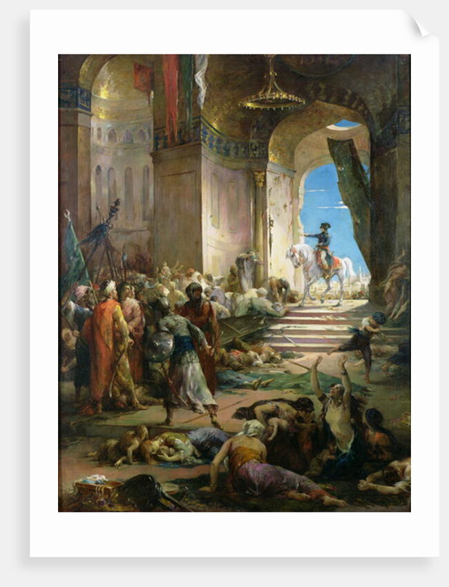 Napoleon Bonaparte in the Grand Mosque at Cairo, c.1890 by Henri Leopold Levy