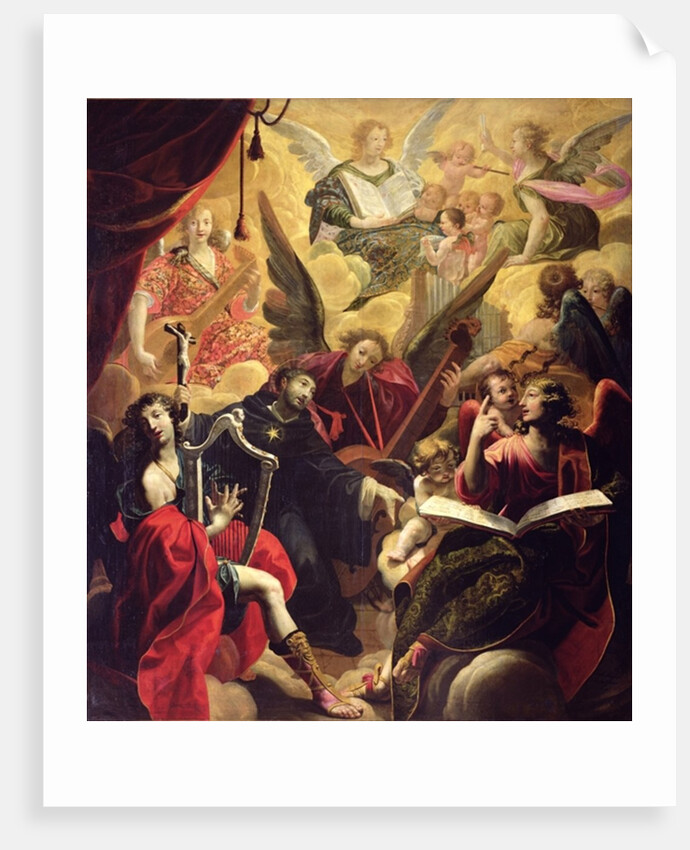 St. Nicholas of Tolentino with a Concert of Angels, 1650 by Ambroise Fredeau