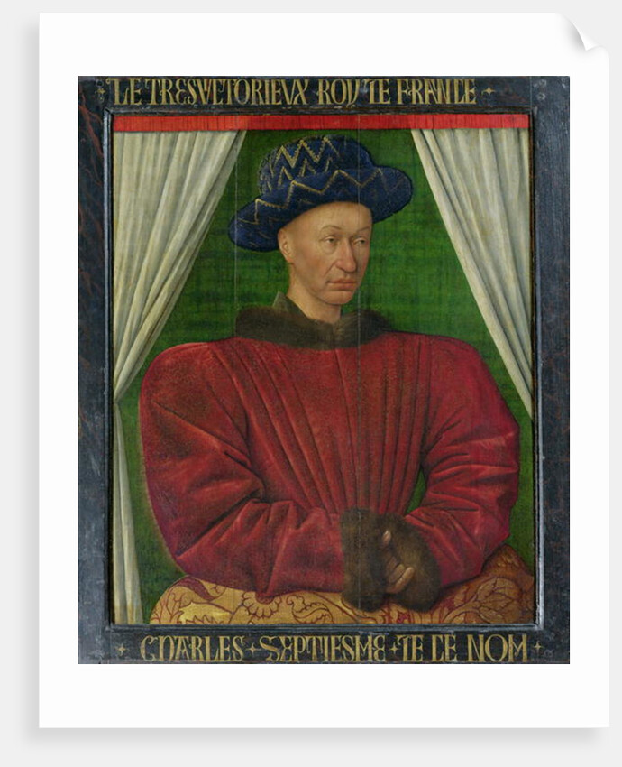 Portrait of Charles VII, c.1445-50 by Jean Fouquet
