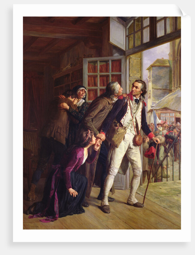 Departure from the Tour d'Auvergne by Theodore Melingue