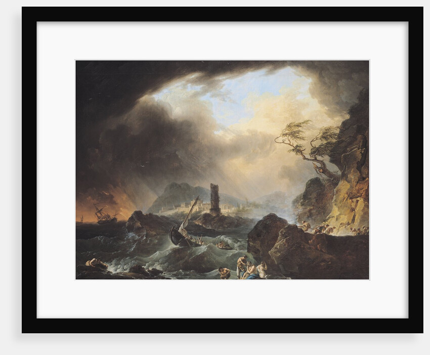 The Storm, 18th century by Francois Valentin Gazard