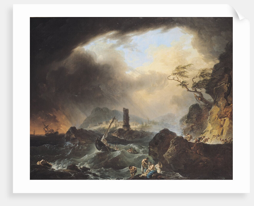 The Storm, 18th century by Francois Valentin Gazard