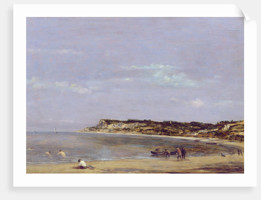 The Coast at La Heve, 1856 by Eugene Louis Boudin