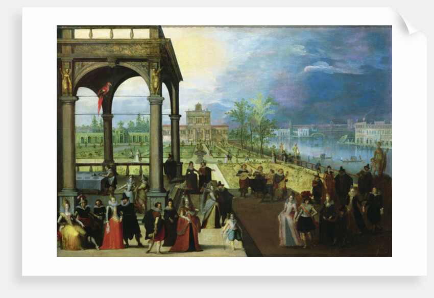 Feast in a palace by Louis de Caullery