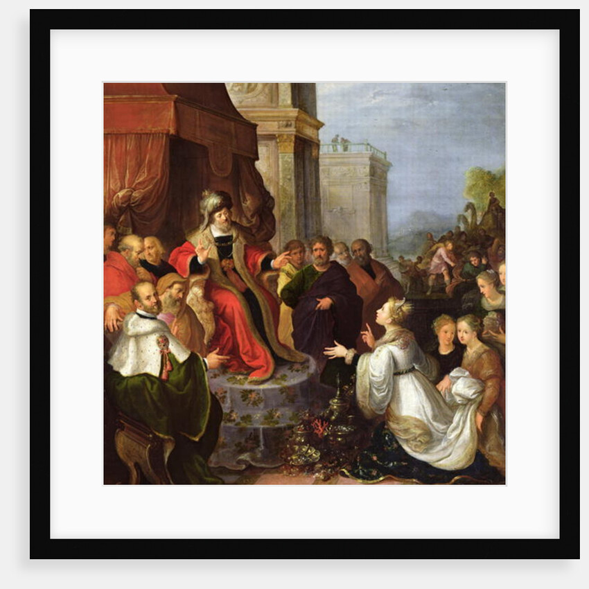 Solomon and the Queen of Sheba by Frans II the Younger Francken
