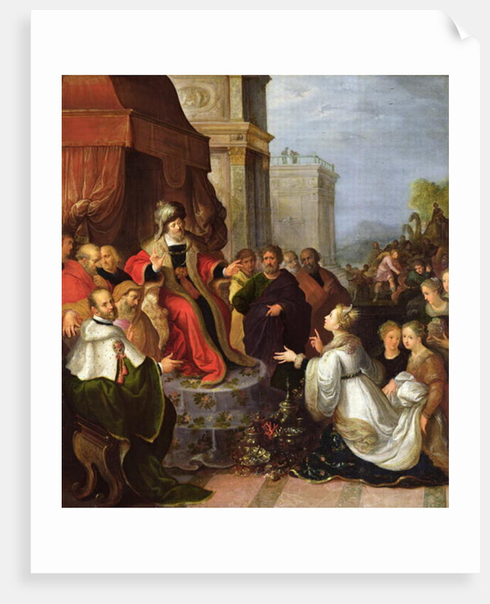 Solomon and the Queen of Sheba by Frans II the Younger Francken