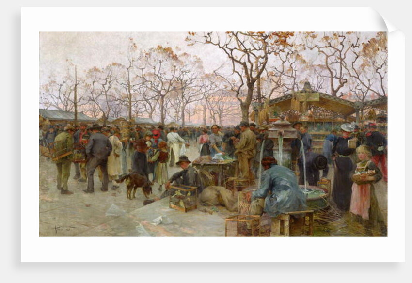 The Parisian Bird Market by Henri-Gaston Darien