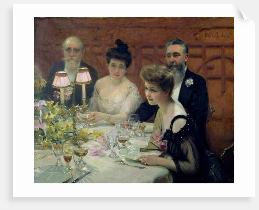 The Corner of the Table, 1904 by Paul Chabas
