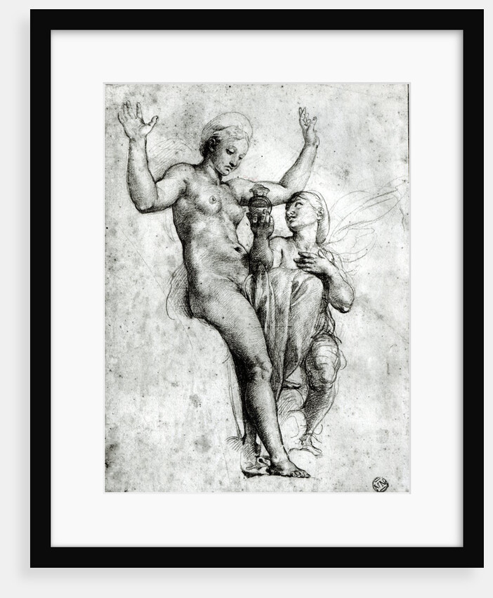 Psyche presenting Venus with water from the Styx, 1517 by Raphael