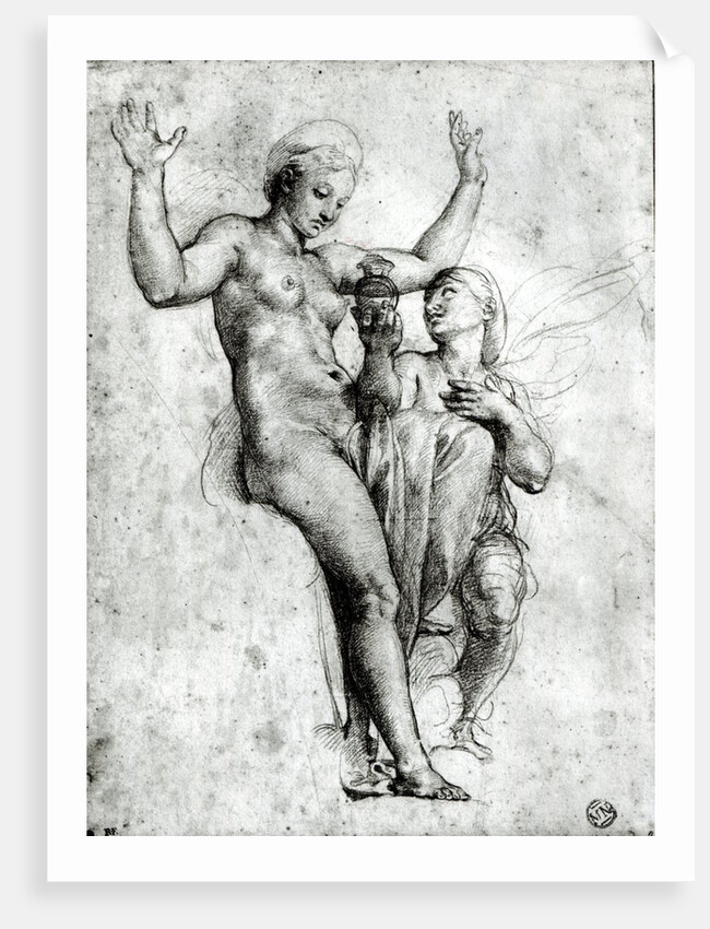 Psyche presenting Venus with water from the Styx, 1517 by Raphael