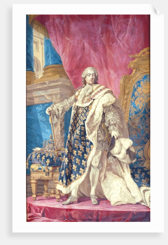 Louis XV in Coronation Robes by French School