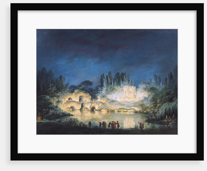Illumination of the Belvedere at the Petit-Trianon, 1781 by Claude Louis Chatelet