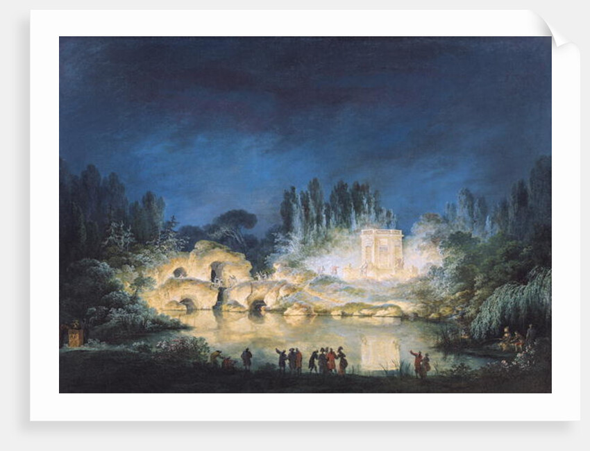 Illumination of the Belvedere at the Petit-Trianon, 1781 by Claude Louis Chatelet