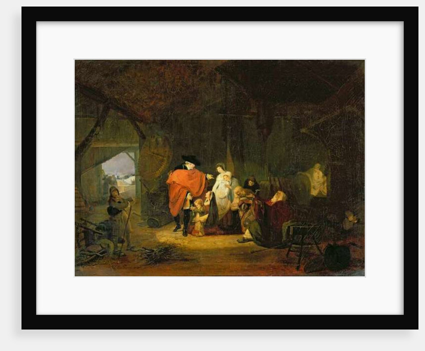 The Kindness of Louis XVI during the Winter of 1784, 1785 by Philibert-Louis Debucourt