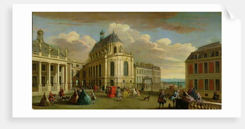 View of the Chapel of the Chateau de Versailles from the Courtyard by Jacques Rigaud